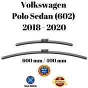 Resim Volkswagen Vw Polo Sedan 602 2018 2019 2020 Uyumlu Ön Cam Muz Tipi Silecek Süpürgesi Seti 600/400mm Silbak 