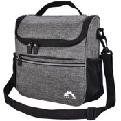 Resim Mufunye Bisiklet Gidon Çantası Yalıtımlı Bisiklet Çantası 3.5l Ön Depolama Ayarlanabilir Kayışlı Yiyecekleri Sıcak Ve Soğuk Tutar Bisiklet Gidon Çantası Omuz Çantası Gri 