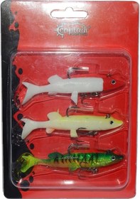 Resim Captaın 3069 Pluse Soft Turna Silikon Yem Set 3 Lü Paket 12 Cm 