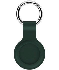 Resim Yeşil Airtag Kılıfı İçin Silikon Koruyucu Kol Kapağı Anahtarlık Airtags-tracker 
