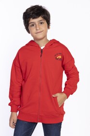 Resim Toontoy Kids Toontoy Erkek Çocuk Baskılı Kapşonlu Hırka 