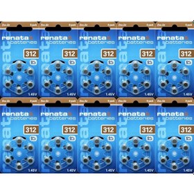 Resim Renata 312 Numara 1.45 V İşitme Cihazı Pili 6 x 10'lu 