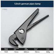 Resim Reedark Almanca Kalite 12 İnç Kısa Saplı Çok Fonksiyonlu Boru Tokmaçısı - Yüksek Sertlik, Güçlü Tork Ve Geniş Açılım Özelliği 