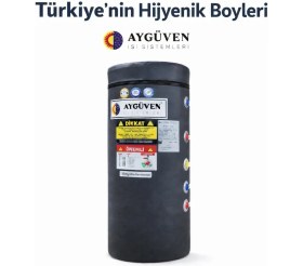 Resim Aygüven 200 Lt Çift Serpantinli ve Elektrikli Boyler ( Termometreli , Anot Çubuklu ve Rezistans Dahil) 