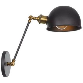 Resim Dylight Retro Rustik Dekoratif Rustik Siyah Mafsallı Duvar Aplik (549277103) Siyah 