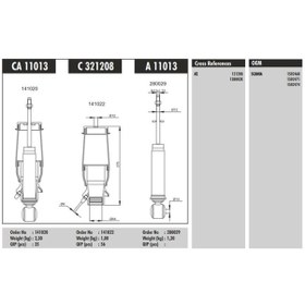 Resim Connect-Ca11013 Arka Kabin Körügü Scania R Series 542512690 