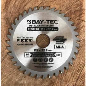 Resim Baytec 115MM Elmas Testere Ahşap Kesici 115MM Avuç Taşlamalar Için 