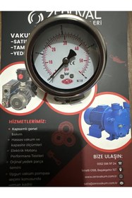 Resim SIMGA 0-4 Bar Çap Ø63 Mm Pano Tip Kuru Manometre 