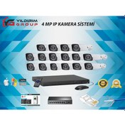 Resim 16'lı 4 MP Ip Güvenlik Kamerası 