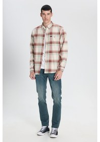 Resim Lee Relaxed Fit Geniş Kesim Pamuk Ekru Gömlek Ceket L66I6720543 Ekru 
