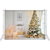 Resim Neevoyu Noel Temalı 2.1x1.5m Fotoğraf Arka Planı - Poliester Elastik W-2585 Modeli 