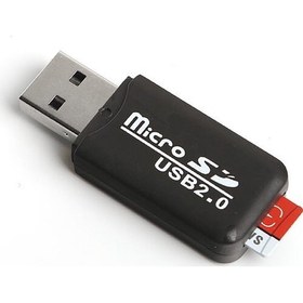 Resim Usb2.0 Microsd Harici Kart Okuyucu - Siyah 