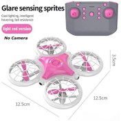 Resim 2.4g Mini Rc Uçan Quadcopter Drone Uçan Engellerden Kaçınma Ufo Çocuk Uzaktan Light Red 