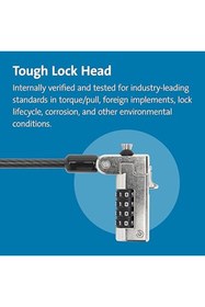 Resim Sevimle Store N17 Dell Kama Kilit Yuvalı Dizüstü Bilgisayarlar için Kablo Kilidi - Kombinasyon Kilit - (K68008WW) 