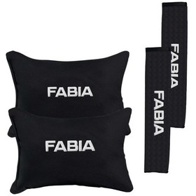 Resim Skoda Fabia Nakışlı Otomind Boyun Yastığı Seti 