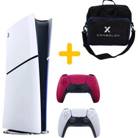 Resim Sony Playstation 5 - CFI 2016 Avrupa - Slim Dijital Versiyon - Çift Kol (Bordo) 
