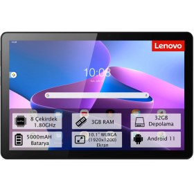 Resim Lenovo Tab M10 3. Nesil Wi-Fi ZAAE0015TR 10.1" | 32 GB 3 GB Gri 