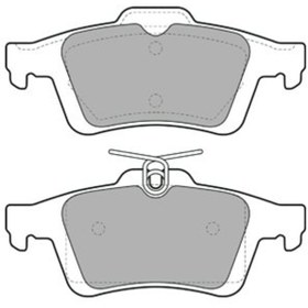 Resim Ford Focus Ii 1.6 2005-2012 Delphi Arka Fren Balatası 