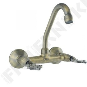 Resim Fkn Klasik Osmanlı Duvardan Antik Lavabo Bataryası 