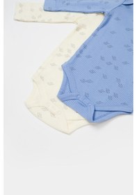 Resim BabyCosy Organik Modal Fil Baskılı 2 Li Uzun Kollu Badi 001 