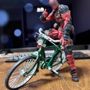 Resim DIY Vintage Bisiklet Model Kit, Alüminyum Alaşım Dağ Bisikleti Koleksiyon, Manuel Montaj, Yılbaşı, Cadılar Bayramı, Paskalya Hediyesi İçin İdeal - Siyah/Yeşil 