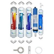 Resim Pemax Water Solutions Kapalı Kasa Su Arıtma Cihazlarına STDMAX 5'li Pallas Mebran Mineralli Tatlandırıcı 