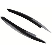 Resim Hightower Evrensel Araç Far Kaşı Karbon Fiber Siyah Dekoratif Aydınlatma Aksesuarı 