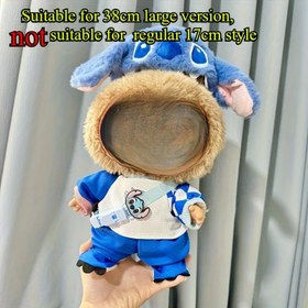 Resim 6 adet/çift 38cm Labubu Stitch Kıyafet Bebek Kıyafeti Moda Tulumlar, Bebek Kıyafeti Aksesuarları, Labubu Kıyafet Tasarımcısı, Bebek Oyuncak 