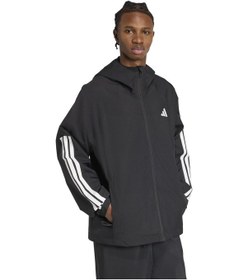 Resim Black Adidas Erkek Günlük Eşofman Üstü Ess 3s Raın H J Jm1056 Siyah 