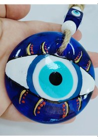 Resim El Yapımı Nazar Boncuğu 8 Cm El Yapımı Duvar Dekoru 