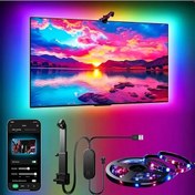 Resim Fochsia Aıme Akıllı Rgb Led Şerit Uygulama İle Tv Arkası Aydınlatma Müzik Senkron 3 8 Metre 