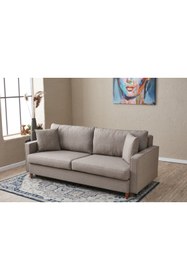 Resim Vivense EVA SERİSİ YATAKLI ÜÇLÜ KOLTUK, KREM 