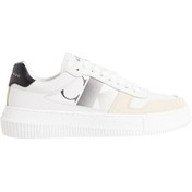 Resim Calvin Klein Kadın Marka Logolu Günlük Kullanıma Uygun Beyaz Sneaker YW0YW01445 01W 