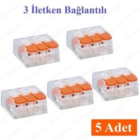 Resim 3 İletken Bağlantılı Çok Amaçlı Tırnaklı Buat Klemens - 5 Adet 