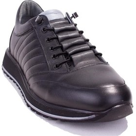 Resim Dagoster Dma08-062dg Siyah Ortopedik Günlük Erkek Deri Ayakkabı 001 