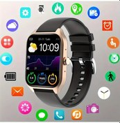 Resim Gaojunshop01 Altın Kablosuz Arama, Bildirim, Spor Modu Akıllı Saat - Android Ve İphone İçin Diğer 
