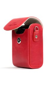 Resim MegaGear Canon G7 X, G7 X Mark III Suni Deri Dikey Fotoğraf Makinesi Kılıfı 