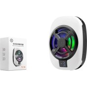 Resim Hadron HDX4612 Telefon Buz Soğutucu Fan Isı Gösterge LED Beyaz 