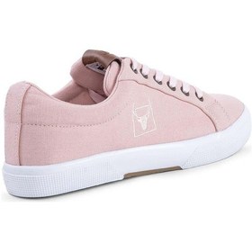 Resim Buckhead 4213 Mayer Pudra Pembe Yazlık Keten Comfort Kadın Sneaker Spor Ayakkabı Pembe 