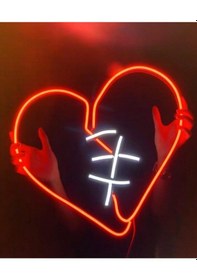 Resim Neon Led Işık Het Gece Lambası Renkli 