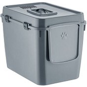 Resim Handor Üsten Kapaklı Kapalı Kedi Tuvaleti 57x39x43 - Duman Gri 