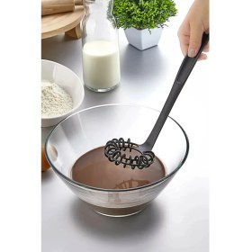 Resim Yanmaz Yapışmaz Yüksek Isıya Dayanıklı Teflon Spiral Çırpıcı - Yumurta Çırpıcı 28 cm 
