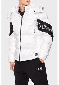 Resim Ea7 Erkek Mont 6dpb33 Pneoz 1100 Beyaz Beyaz 
