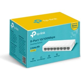 Resim TP-Link LS1008 8 Port 10-100 Mbps Switch Plastik Kasa 