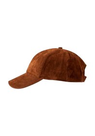 Resim Uniquetrenders Unisex Vegan Süet Şapka Kahverengi 