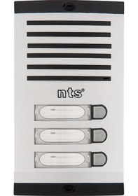 Resim Nts Diafon Sesli Işıklı Fotoselli Tek Sıra 3Lü Zil Butonu 4003 