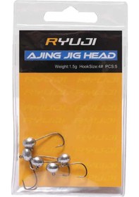Resim Ryuji Ajing Jig Head 1.5gr Zoka 5 Adet No:4 