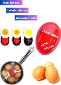 Resim Hane Dostu 3 Pişirme Modlu Renk Değiştiren Yumurta Zamanlayıcı | Yumurta Haşlama Derecesi 