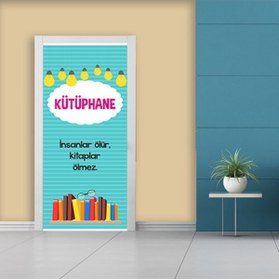 Resim Enmode Kütüphane Kapı Giydirme 