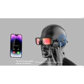 Resim Tongxida Açık Spor Akıllı Bluetooth Anti-mavi Işık Güneş Gözlüğü Siyah, Çağrı İçin Kullanışlı 